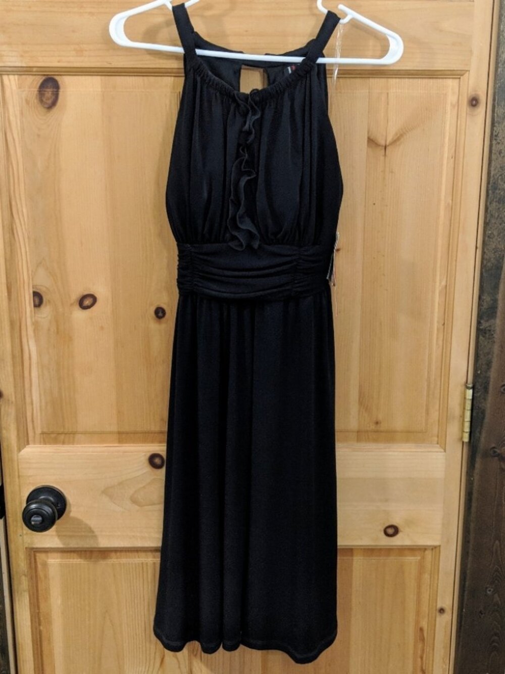 Women black dress R&K